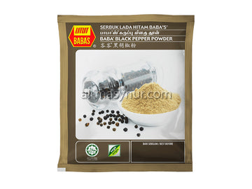 L395 - Baba's Black Pepper Powder 40g (Serbuk Lada Hitam)