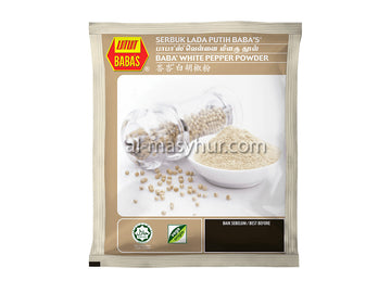 L396 - Baba's White Pepper Powder 40g (Serbuk Lada Putih)